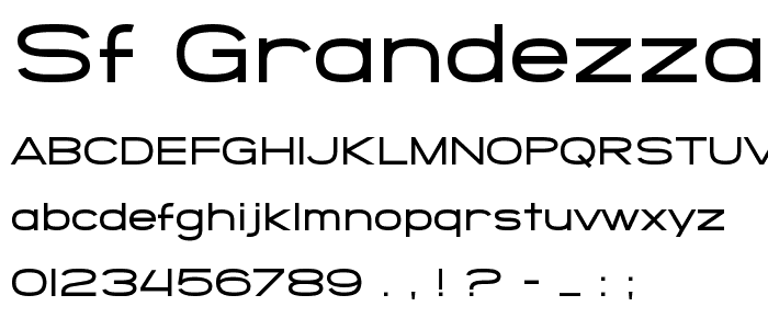SF Grandezza Medium font